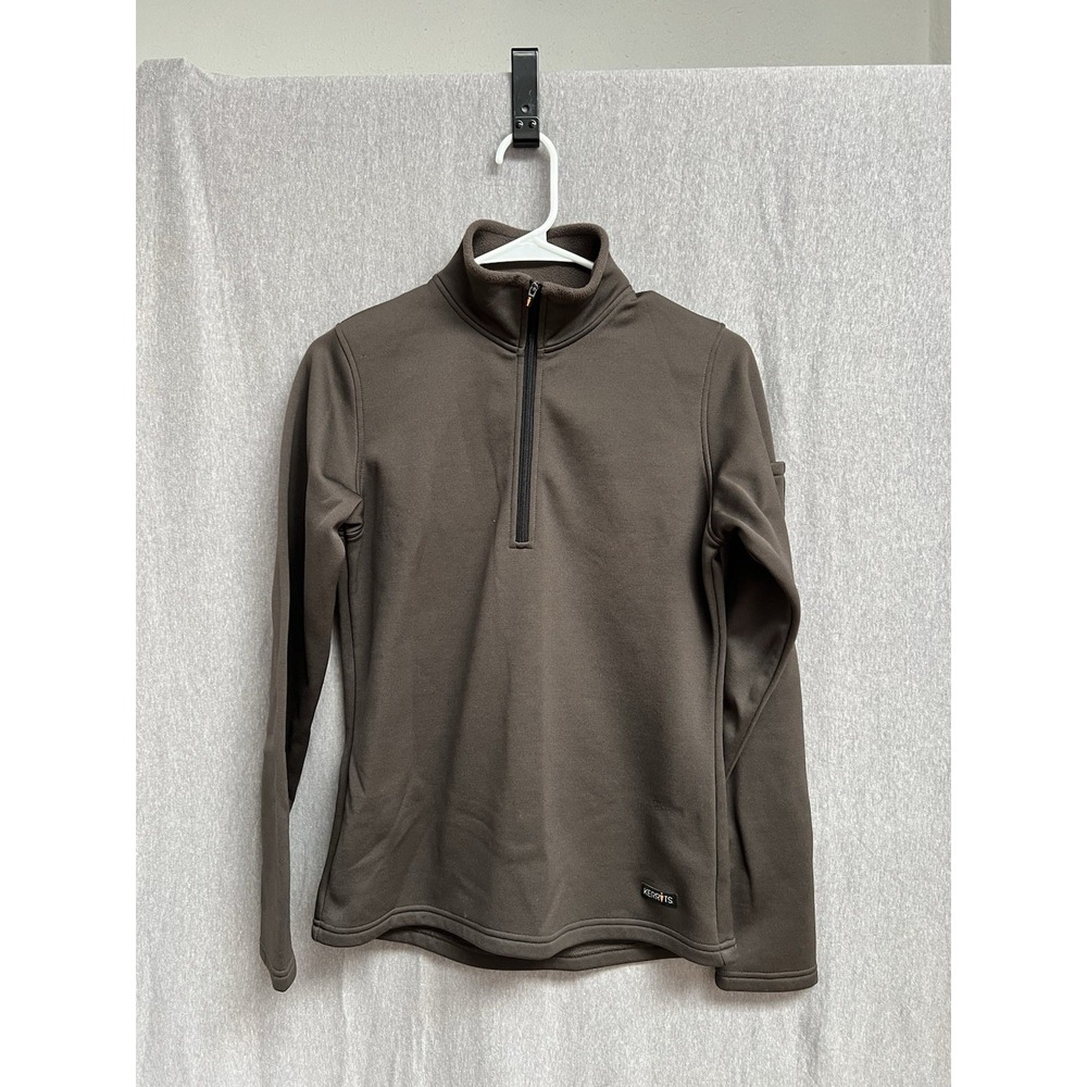 Kerrits 1/4 Zip Pullover Sweatshirt Womens Sz M Brown Fleece Equestrian Outdoor